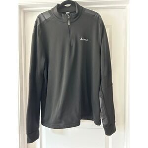 Odlo Mens XXL Black‎ Quarter Zip Fleece Lined Performance Pullover